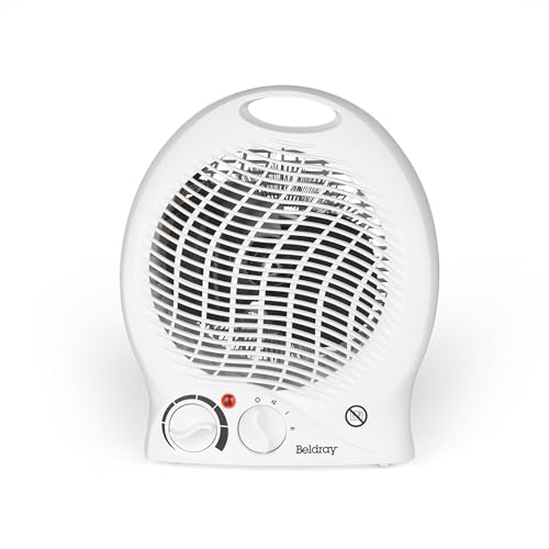 Beldray EH0567 Electric Fan Heater – Thermo Fan Heater, 2 Heat Settings, Cool Air Function,...