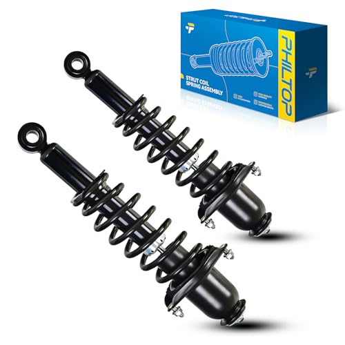 Image of PHILTOP Rear Complete Struts Shock absorber fits Toyota Corolla 2009 2010 2011 2012 2013 172599L 172599R Struts with Coil Spring Assemblies Set of 2 SAA667 | 2009-2013 Toyota Corolla 172599L,172599R Direct Fit OE Replacement Heavy Duty