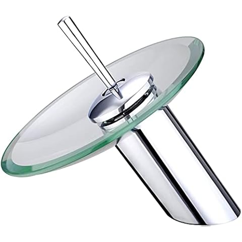 Wovier Chrome Waterfall Basin Mixer Tap Single Handle Single Hole Bathroom Sink Faucet Cover