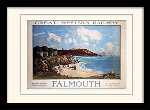 National Railway Museum Cornwall (10) Mounted & Framed 30 x 40cm Print, MDF, Multi-Colour, 42 x 32 x 2.4 cm
