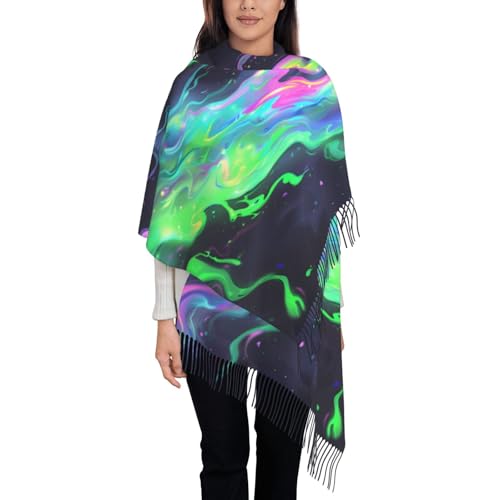 Pashmina Winter Warm Wrap Shawl Neon Alphabet Print Scarves Scarf For Women Men4