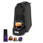 De'Longhi Nespresso Essenza Mini EN85.BKMT, Macchina da Caffè con sistema a capsule Nespresso, per una Sola Tazza, Set di Benvenuto Incluso, Design Compatto, Pressione 19 Bar, 1150W, Nero Opaco