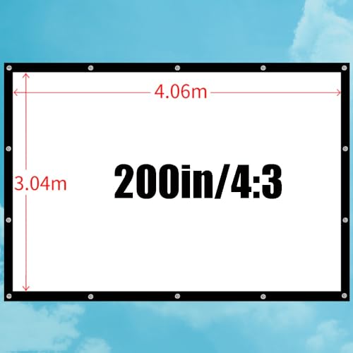 Pantalla portátil manual para proyector 150 pulgadas miniatura 6