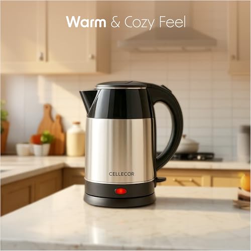 Image of Cellecor Electric CEK18 PowerBoil Auto-Shut Off Electric Kettle (1.8 L, Black)