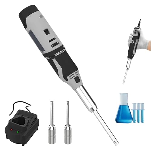Homogeneizador de mano de alta velocidad, emulsionante ajustable de 6 velocidades para mezcla de tejidos celulares, 5000-35000 rpm, ideal para alimentos, medicamentos y cosméticos