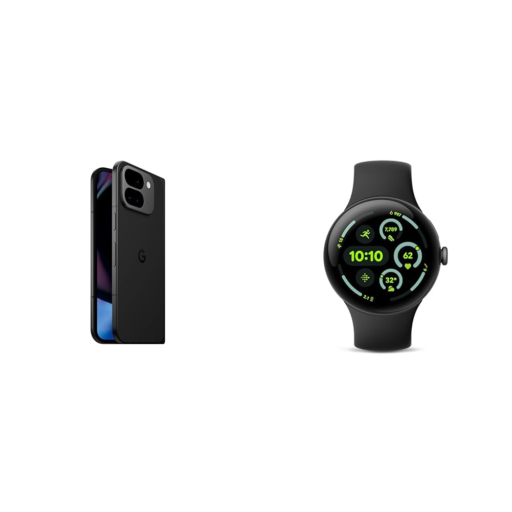 Google Pixel 9 Pro Fold - 256 GB - Obsidian with Pixel Watch 3