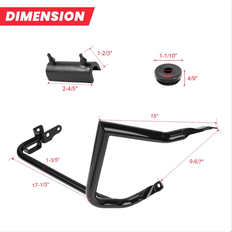 Barra de protección trasera para alforjas Harley Touring 2014-2026 miniatura 6