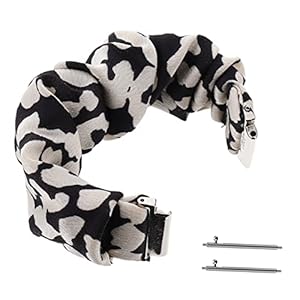 GALPADA 20Mm Band Horlogeband Horlogeband Scrunchies Voor Vrouwen Elastische Horlogebanden Pols Wraps Voor Vrouwen Bedrukte Elastische Horlogeband Doek Riem Intelligente Vrouwen Stof