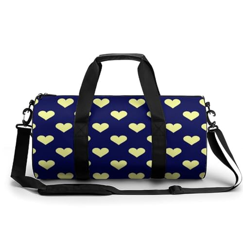 Sac de sport gym jaune et noir 45x23x23cm polyvalent