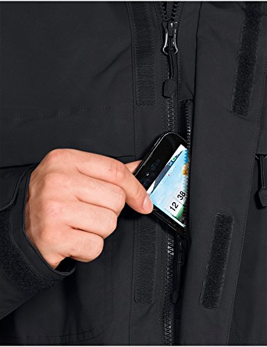 Jack Wolfskin Men's North Country Jacket, Medium, Black - Thumbnail 6