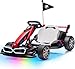 Go Kart Elettrico per Bambini 24V Drift BMW con Licenza Ufficiale, 2 Motori Potenti, Sedile Regolabile, Luci LED, 2 Velocità, Freno e Acceleratore Separati, 6-12 Anni (Rosso)