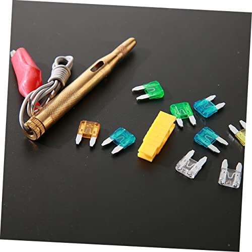 Accesorios para reemplazo de fusibles de automóvil ULTECHNOVO, caja de fusibles tipo inserto con material de zinc y caja de almacenamiento plástica segura miniatura 7
