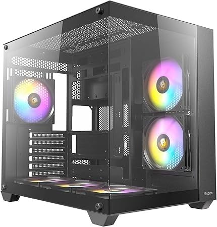 Antec Tempered_Glass Cx800 RGB Elite Black,Mid Tower Cabinet with 270 Degrees Panoramic View (B0DB27R9VS) Amazon Price History, Amazon Price Tracker