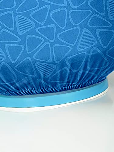 Image of Cortina Self Print Water Dispenser Bottle Can Cover | Elastic Closure | Machine Washable | Polyester Material | Environmental Friendly | Digital Print | 45cm x 42cm x 43cm | 20 Liters | Blue 5