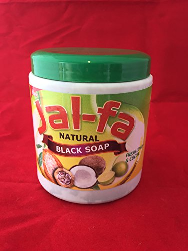Natural Black Soap with Fresh Lemon & Cocoa 1lb (500g)