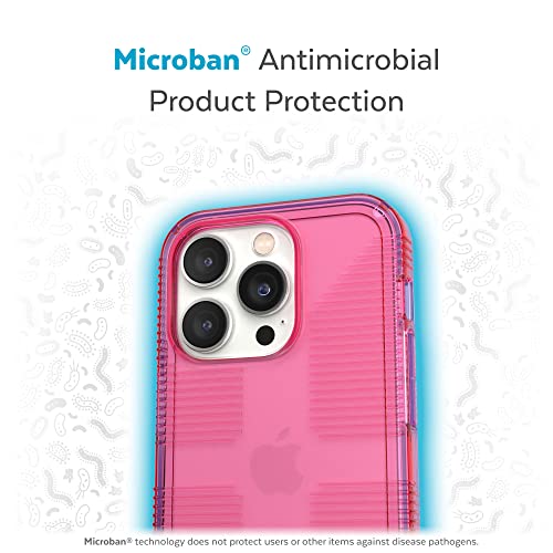 Speck Clear iPhone 14 Pro Case - Slim Drop Protection, Scratch Resistant & Anti Yellowing with No Slip Grip for iPhone 14 Pro 6.1 Inch - Dream Pink GemShell Grip Hard Case - image 6