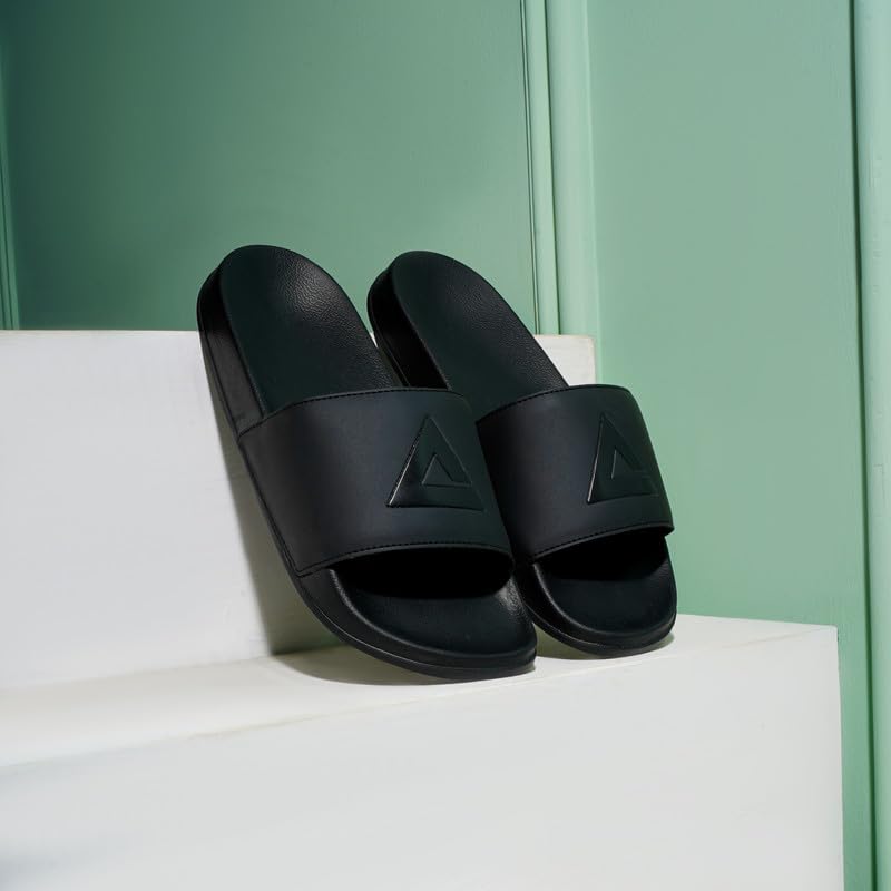 Image of ARVAN Mens Sliders | Lightweight, Anti-Slip & Cushioned Comfort Slides for Casual & Beach Use