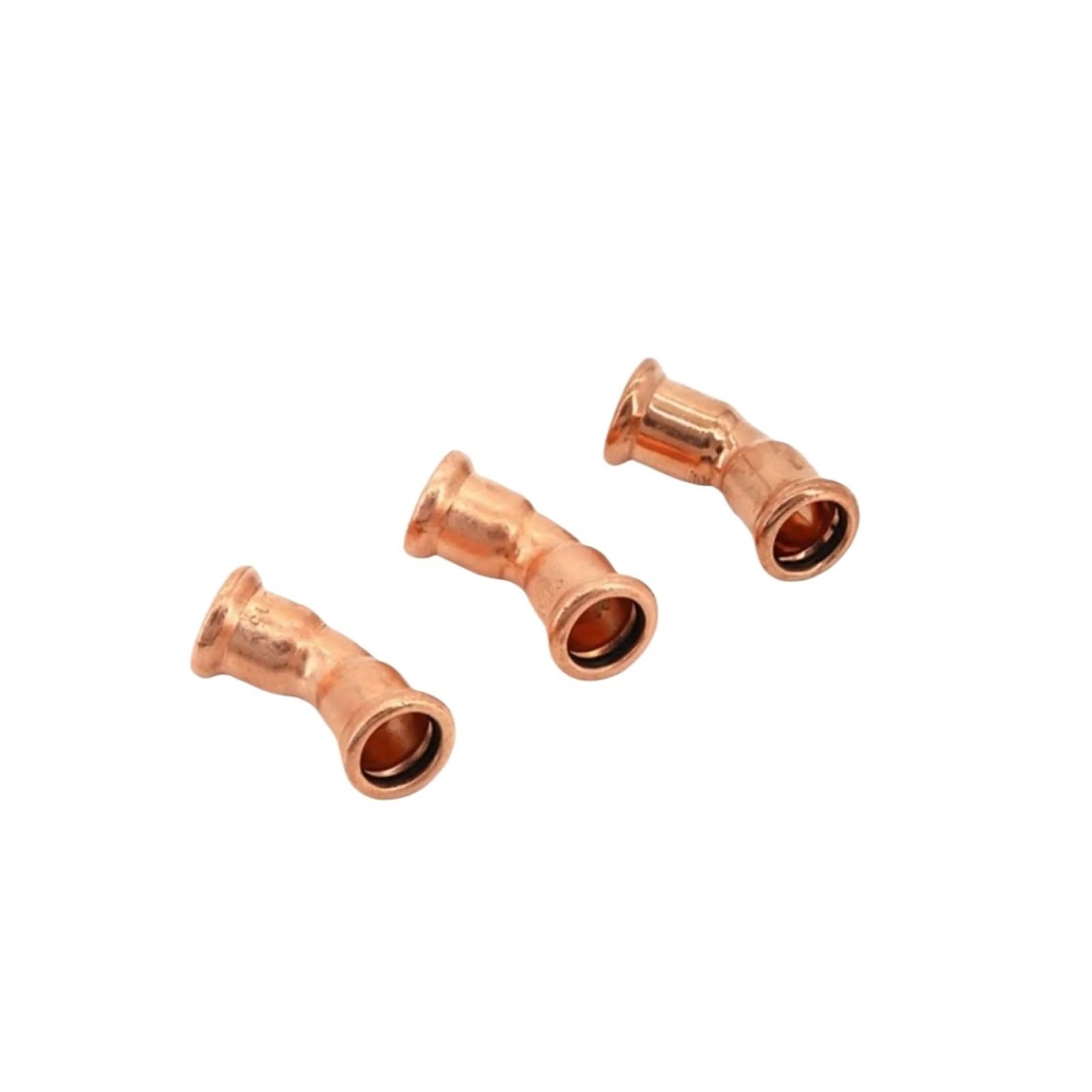 Codo de compresión de una sola abrazadera de cobre de 15-54 mm con unión en forma de M de 45 grados(ID54mm M)