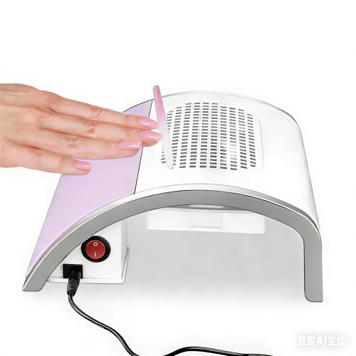 Aspirateur à ongles professionnel avec 40 W avec 3 ventilateurs 80 W - Aspirateur à ongles avec filtre - Fraise à ongles pour kit de manucure sans...