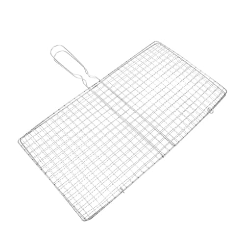 Happyyami Grill Basket Folding Net Multipurpose Cooking Broiler for BBQ Campfire Grilling Equipment