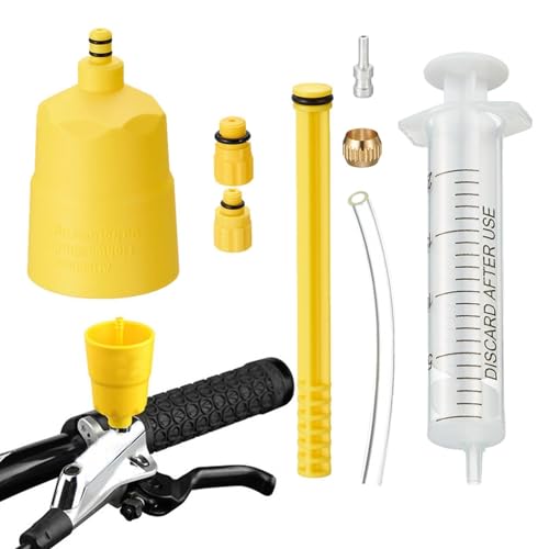 Kit de purga de freno de bicicleta – Inyector de 20 mililitros, paquete de servicio mecánico, conector de tubo, elemento de carreras de montaña, engranaje de fijación para afinar piezas a través de