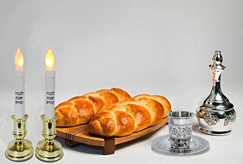 image for Ner Mitzvah Kiddush Cup and Tray - Premium Quality Stainless Steel Win