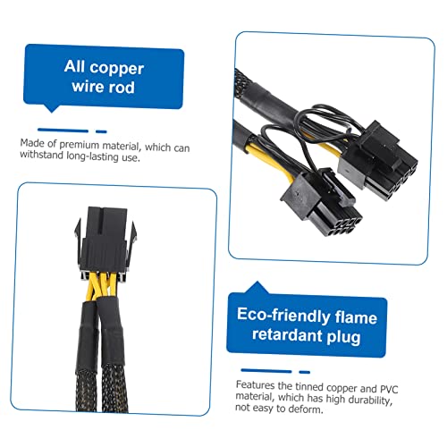 Cable alimentación PCIe doble pin extensor de energía para GPU 6