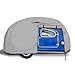 EliteShield Premium Teardrop Trailer Camper Covers, Tear Resistant Teardrop RV Camper Cover with Access Panels, Fits 10'–12'L 6'W Gray Color