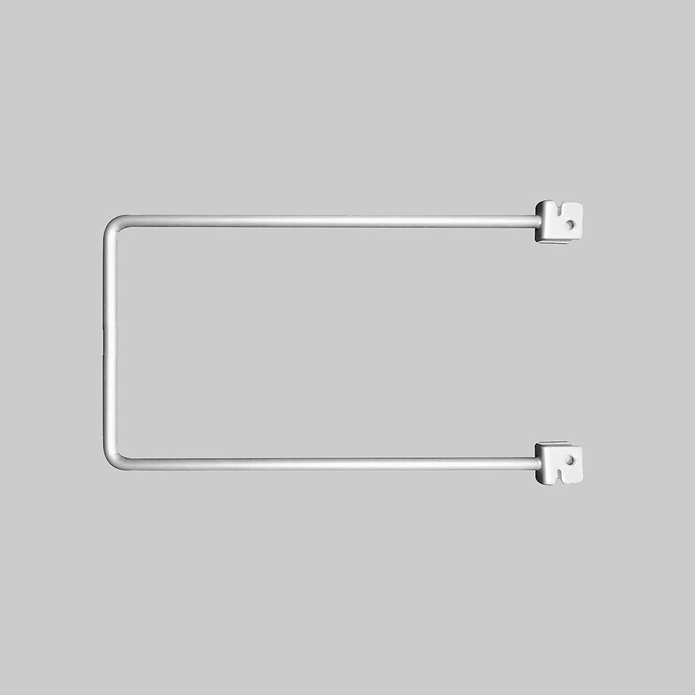 Twin Slot Flexible Bookend - White (2 Pack) (250mm)
