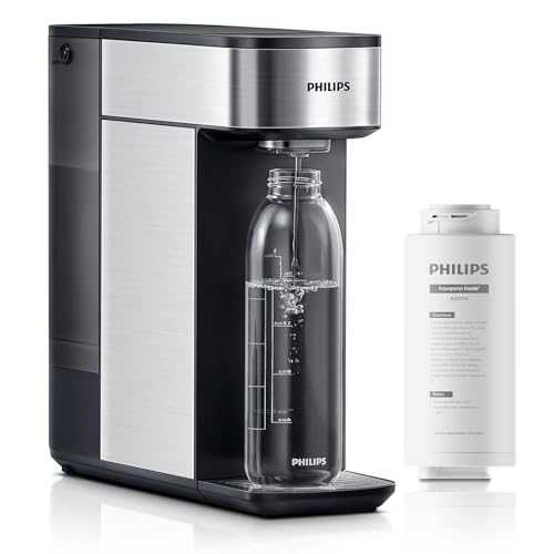 PHILIPS Reverse Osmosis Water Filter Countertop, Compact 5 Stage RO Water Filtration System Purifier Dispenser with Aquaporin Technology, NSF/ANSI 372 Certified, Reduce TDS
