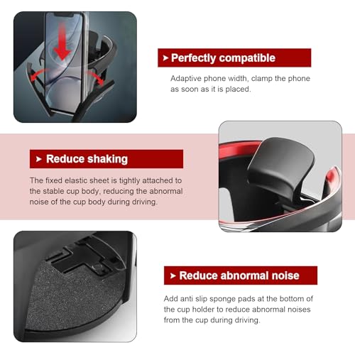 Portavasos multifuncional para carro 2 en 1 con soporte para celular miniatura 6