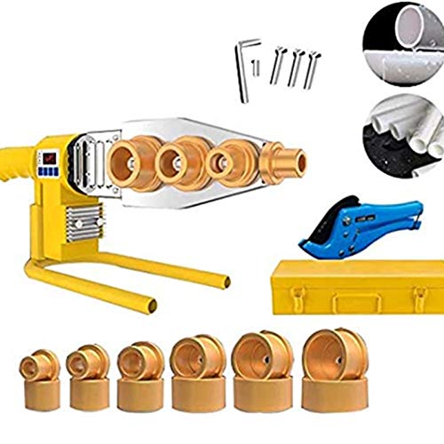 JIAWANSHUN Digital Socket Fusion Welder Socket Fusion Tool Kit Water Pipe Fusion Welding Machine for PPR PE HDPE Tube 800W (220V, 0-320â„ƒ temperature adjustable)