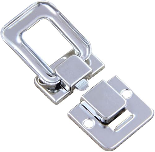 Miniatura 6 de PETSOLA Caja de 2 piezas de metal para herramientas de joyería, cajas de madera, cerrojo