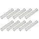 PATIKIL 10 Stück 304 Edelstahl Druckfeder 0,5 mm Drahtdurch. 5 mm Außendurch. 25 mm Länge Silber Spiralfeder Metall Federn Set, Mechanische Druckfedern für Geräte Ersatz Reparatur