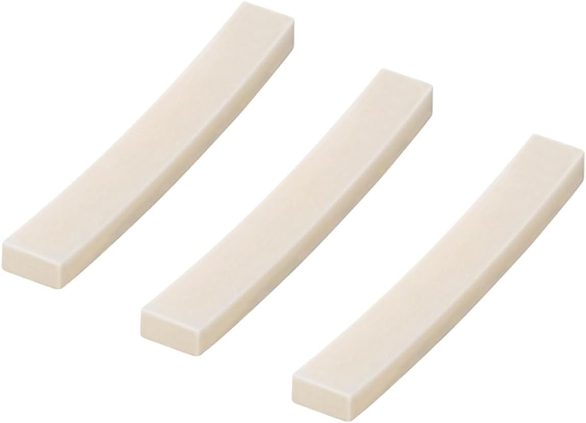 ifundom 3pcs Guitar String Nuts Natural Cattle Bone Replacement for Electric Acoustic Guitars Improve Sound Clarity and Tone Easy to Install Accessories