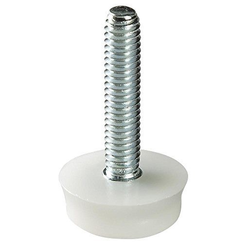 4-Pack Plastic Leveler Glides - Heavy Duty Adjustable Furniture Levelers w/ 1-1/8