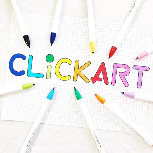 image for Zebra Pen ClickArt Retractable Marker Pen in Assorted Dark Colors 12-P