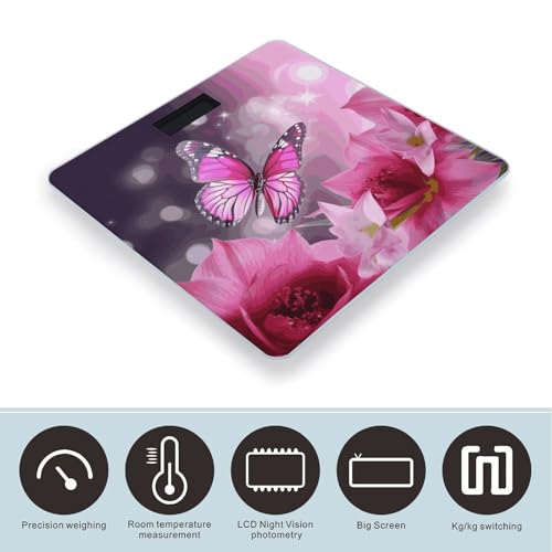 Báscula Digital de Baño con Plataforma Amplia y Pantalla LCD miniatura 3