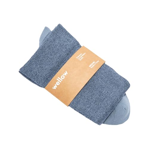 Wellow-Premium-Socks-Compression-Socks-Regular-for-Men-Women-Made-with-Viscose-from-Bamboo-Knee-High-18-25-mmHg Wellow Premium Socks (Compression Socks - Regular) for Men & Women, Made with Viscose from Bamboo, Knee High, 18-25 mmHg - Image 1