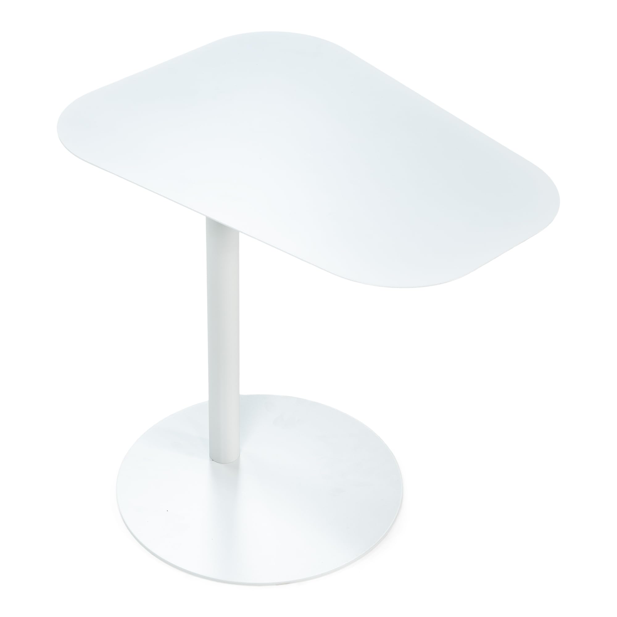Spinder Design Noora - Tavolino laterale, colore: bianco, bianco scandinavo, altezza 50 cm