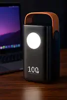 Power Bank Portátil 60000mAh, 100W Turbo, Carregador para Múltiplos Dispositivos, Mini Starlink, Celular, Tablet, Caixa de som