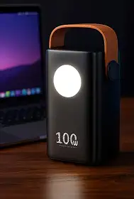 Power Bank Portátil 60000mAh, 100W Turbo, Carregador para Múltiplos Dispositivos, Mini Starlink, Celular, Tablet, Caixa de som