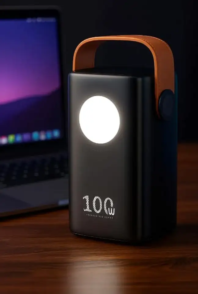 Power Bank Portátil 60000mAh, 100W Turbo, Carregador para Múltiplos Dispositivos, Mini Starlink, Celular, Tablet, Caixa de som