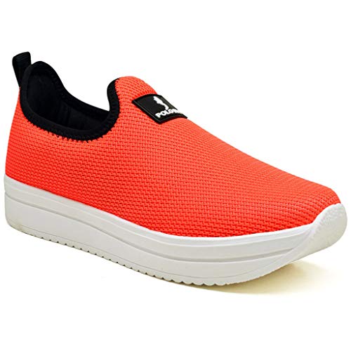 Tênis Meia Flatform Polo Blu Laranja 38