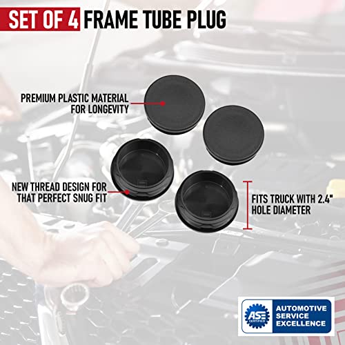 image for AA Ignition Frame Tube Plug Set of 4 - Compatible with Chevy Silverado