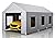 LuxaDomus Carport 10x20 ft Heavy Duty, Car Port with Reinforced Steel Frame and 6 Roll-up Windows, Portable Garage with Removable Sidewalls, Waterproof All-Season Car Canopy for Car Boat Truck, Grey