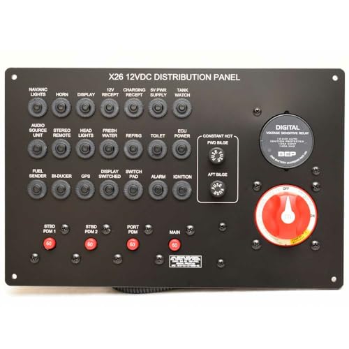 MasterCraft Boat Battery Switch Panel 501213A | X26 w/Breakers 12V