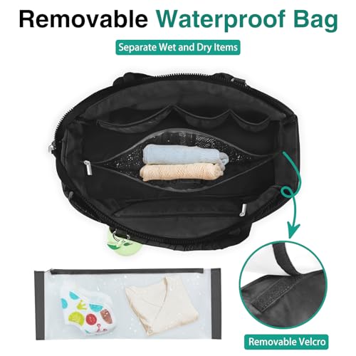 KUBYA Unisex Large Baby Diaper Tote Bag - Crossbody Design - Image 3