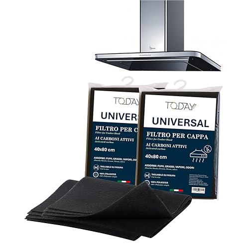 Today – 2x Filtro Universale ai Carboni Attivi per Cappe