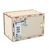 Alide Caja De Seguridad Con Contraseña, Construye Tu Propia Caja De Madera, Caja De Seguridad Mecánica, Kits De Carpintería, Materiales Para Bricolaje